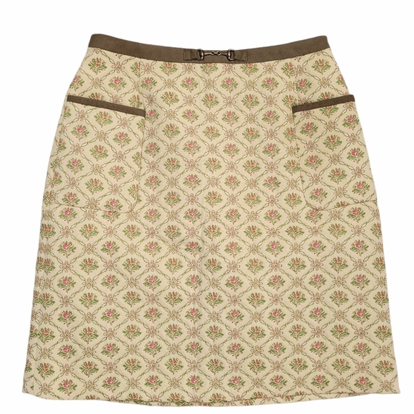 High waisted pencil skirt with floral print - Picture 4 of 13